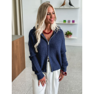 Gilet à capuche Chiara - Bleu marine