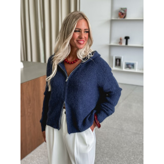 Gilet à capuche Chiara - Bleu marine