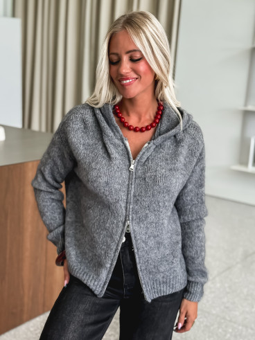 Gilet à capuche Chiara - Gris
