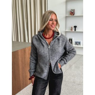 Gilet à capuche Chiara - Gris