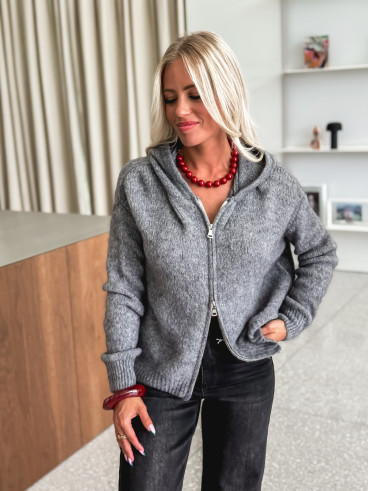 Gilet à capuche Chiara - Gris