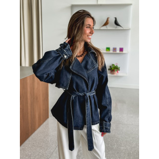 Veste en jeans Sélénia - Bleu foncé