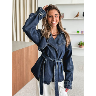 Veste en jeans Sélénia - Bleu foncé