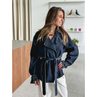 Veste en jeans Sélénia - Bleu foncé