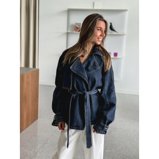 Veste en jeans Sélénia - Bleu foncé