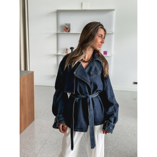 Veste en jeans Sélénia - Bleu foncé