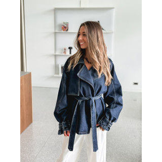 Veste en jeans Sélénia - Bleu foncé