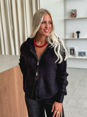 Gilet à capuche Chiara - Noir