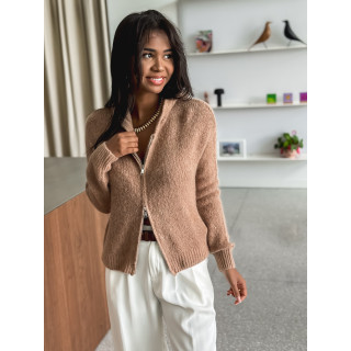 Gilet à capuche Chiara - Camel