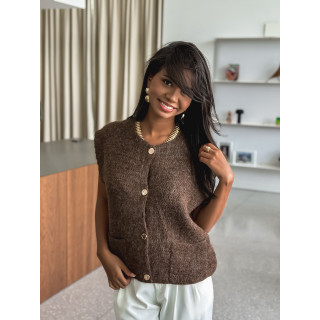 Gilet sans manches Munich - Chocolat