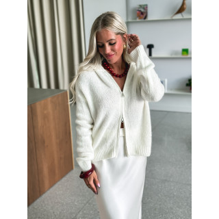 Gilet à capuche Chiara - Blanc