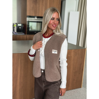 Gilet sans manches Mimi - Taupe