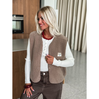 Gilet sans manches Mimi - Taupe