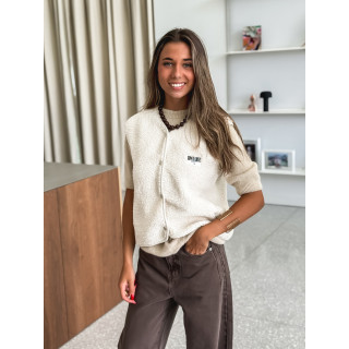 Gilet sans manches Mimi - Crème