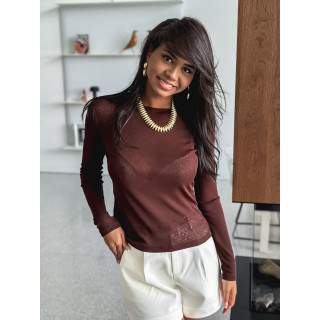 Blouse Célinie - Chocolat