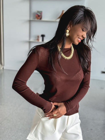 Blouse Célinie - Chocolat