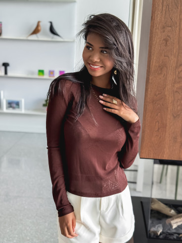 Blouse Célinie - Chocolat