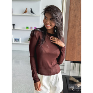 Blouse Célinie - Chocolat