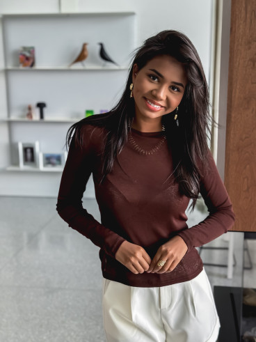 Blouse Célinie - Chocolat