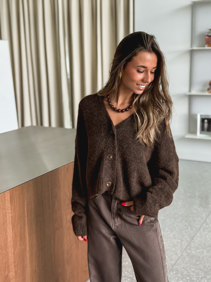 Gilet Lauraleen - Chocolat