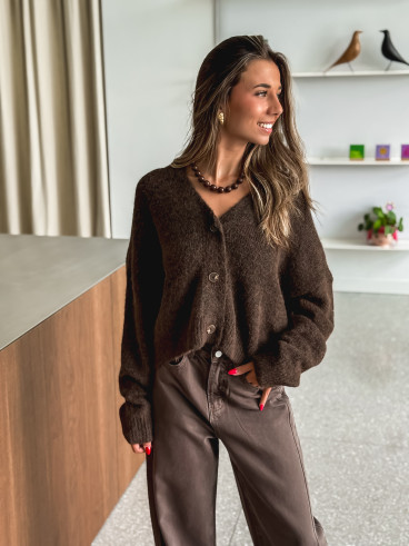 Gilet Lauraleen - Chocolat
