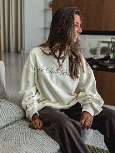 Pull "Le Club Privé" - Crème