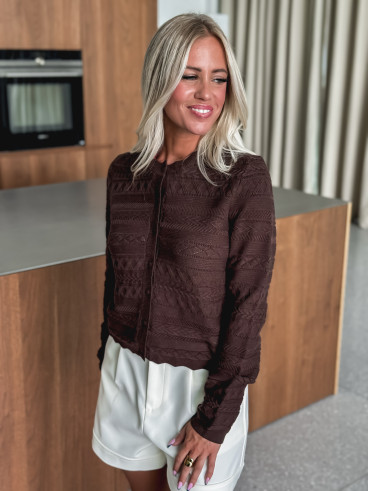 Gilet Elaria - Chocolat