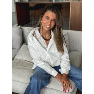 Chemise Cassis - Blanc