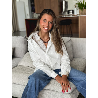 Chemise Cassis - Blanc
