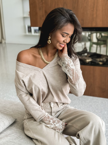 Pull Naéllia - Beige
