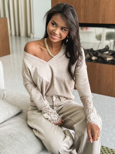 Pull Naéllia - Beige