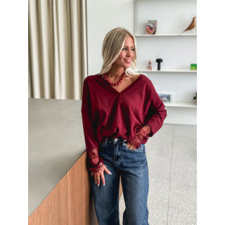 Pull Naéllia - Bordeaux