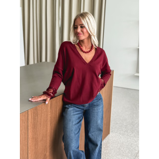 Pull Naéllia - Bordeaux