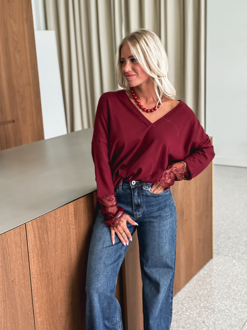 Pull Naéllia - Bordeaux