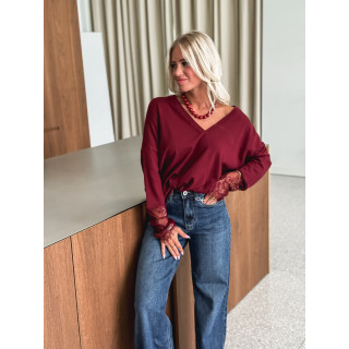 Pull Naéllia - Bordeaux