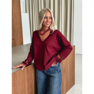 Pull Naéllia - Bordeaux