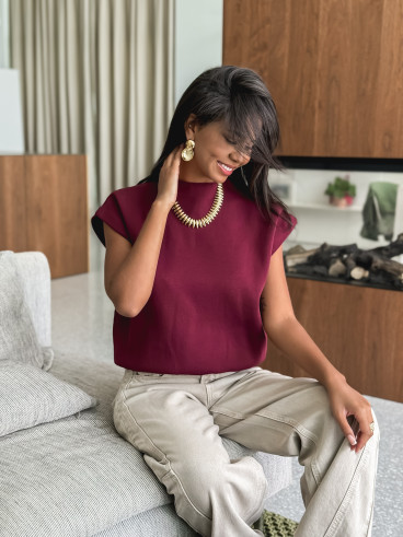 Blouse Edmée - Bordeaux
