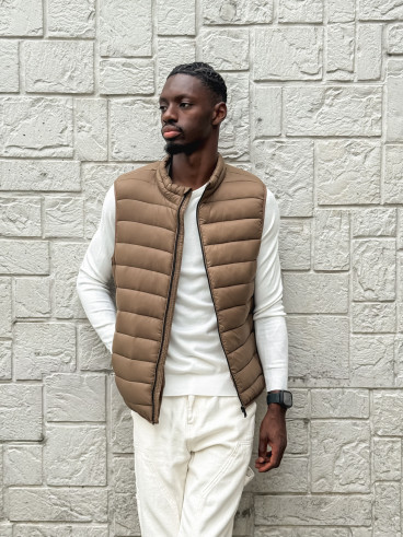 Doudoune sans manches Mattéo - Moka