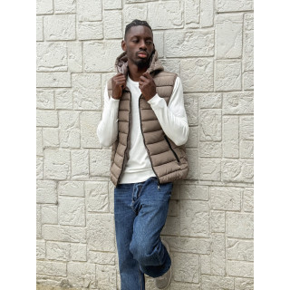 Doudoune sans manches Nahel - Taupe