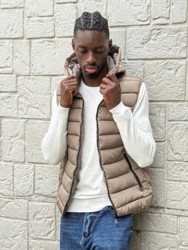 Doudoune sans manches Nahel - Taupe