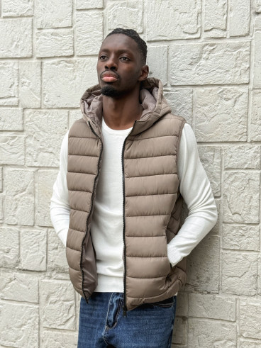 Doudoune sans manches Nahel - Taupe