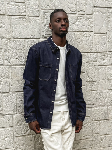 Chemise en jeans Lilian - Bleu foncé
