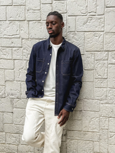 Chemise en jeans Lilian - Bleu foncé