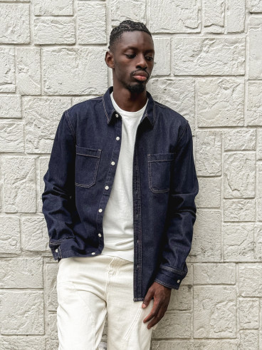 Chemise en jeans Lilian - Bleu foncé