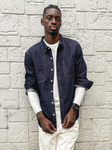 Chemise en jeans Lilian - Bleu foncé