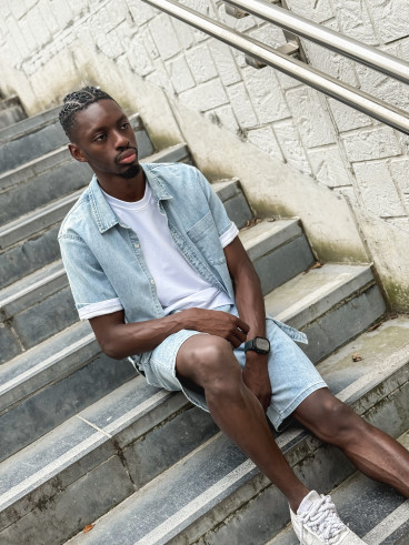 Ensemble en jeans Kassange - Bleu