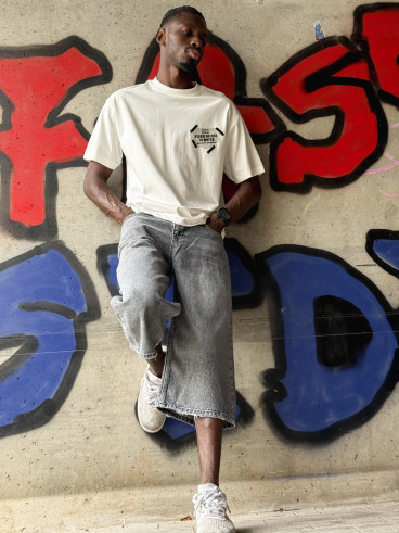 Bermuda en jeans Yann - Gris