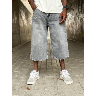 Bermuda en jeans Yann - Gris