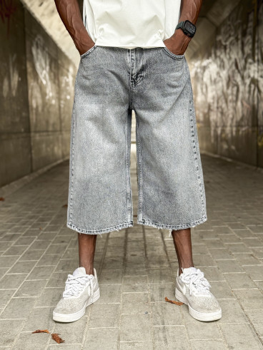 Bermuda en jeans Yann - Gris