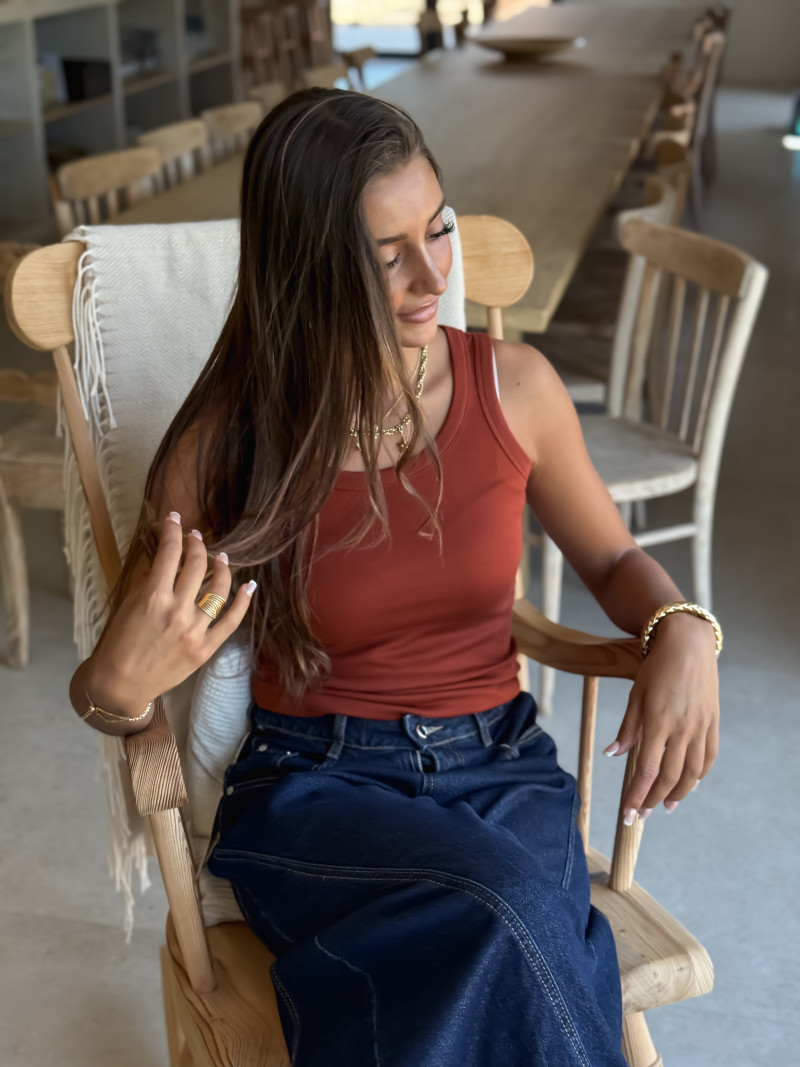 Débardeur Alexia - Brique